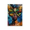 Butterfly Woman Canvas Print Colorful Wall Art Poster Abstract Modern Wall Decoration Living Room Wall Art Decoration