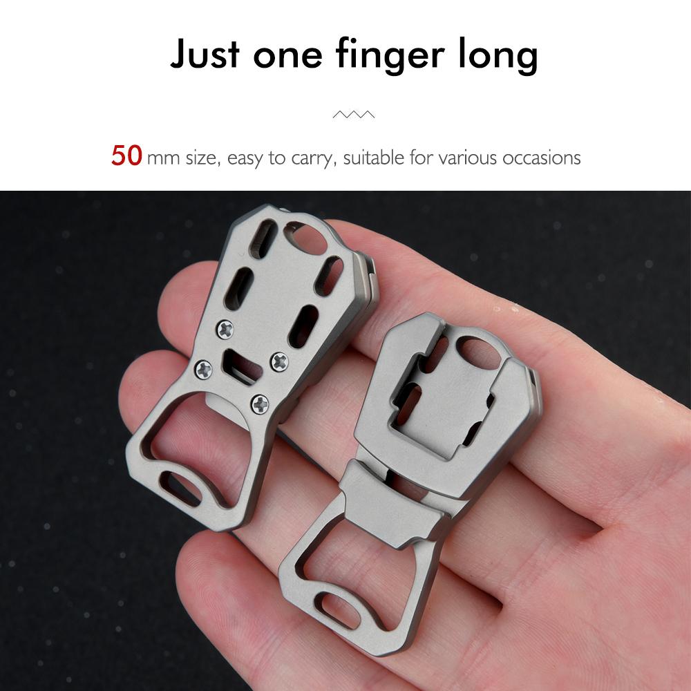 Titanium Alloy Portable Portable Bottle Opener, Easy Reusable Can Opener, , Kitchen Supplies, Camping Tools