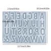 Capital Letter Shaped Silicone Resin Mold Jewelry Casting Molds Ornament Moulds Silicone Casting Tools Silicone Material