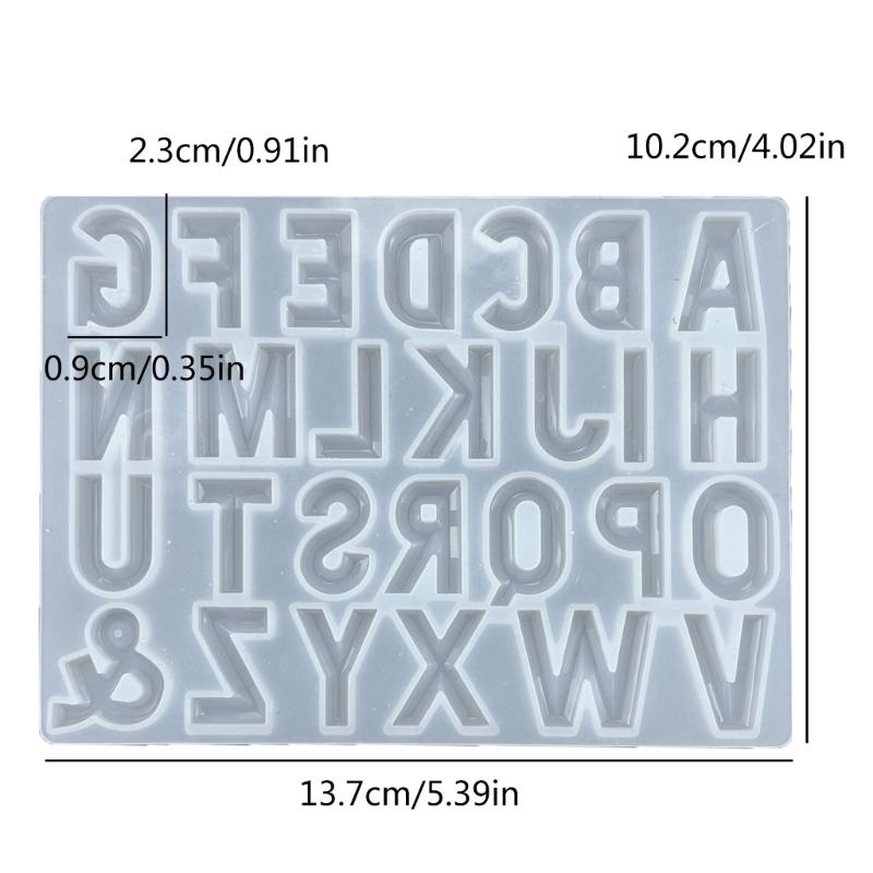 Capital Letter Shaped Silicone Resin Mold Jewelry Casting Molds Ornament Moulds Silicone Casting Tools Silicone Material