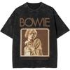 From The 70s Vintage Washed T Shirt Men Davids Bowied Vintage Cotton T-Shirts O Neck Leisure Tees Oversized Clothes