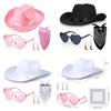 Makeup Costume Accessories Set With Denim Hat And Heart Glasses For Party Gifts