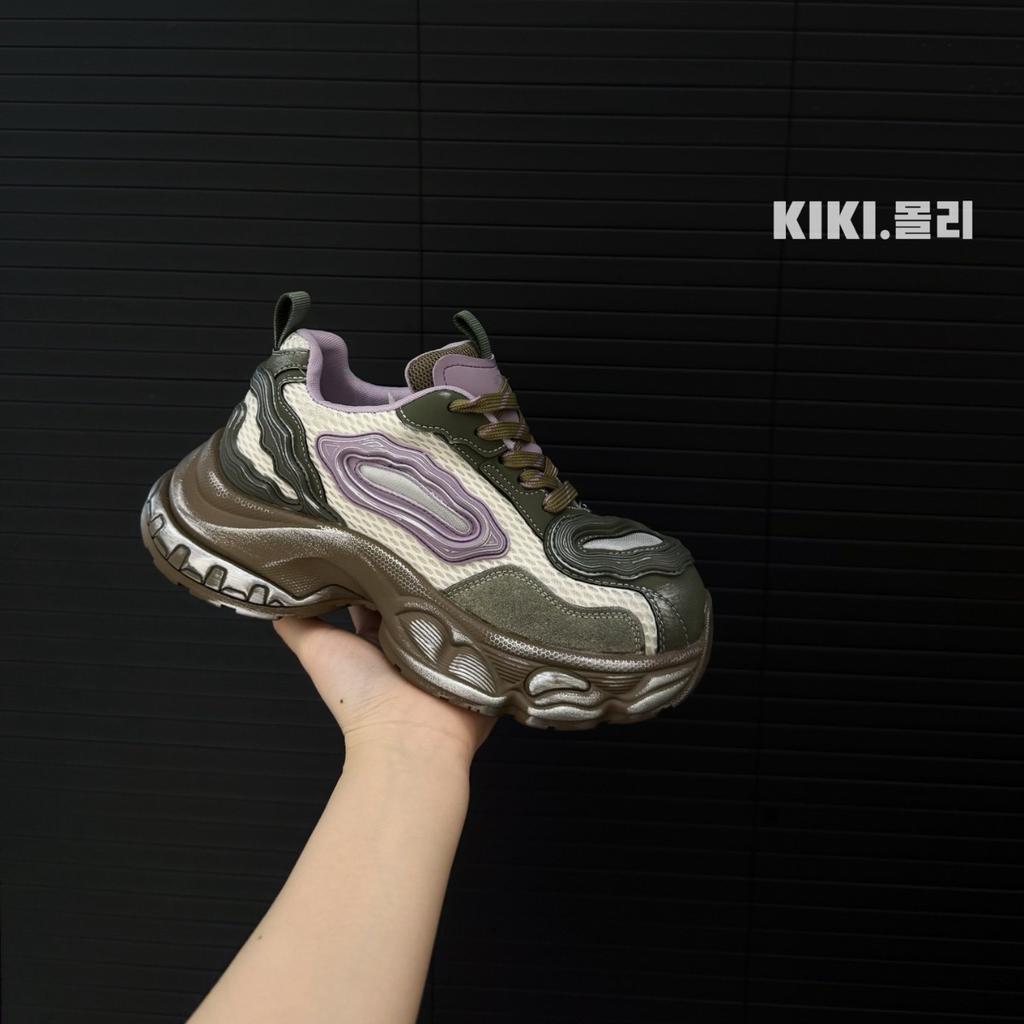 Korean Version of Niche Design Sense 2025 Early Autumn New Retro Old Thick Sole Heightening Casual Sports Dad Shoes Women's Tide