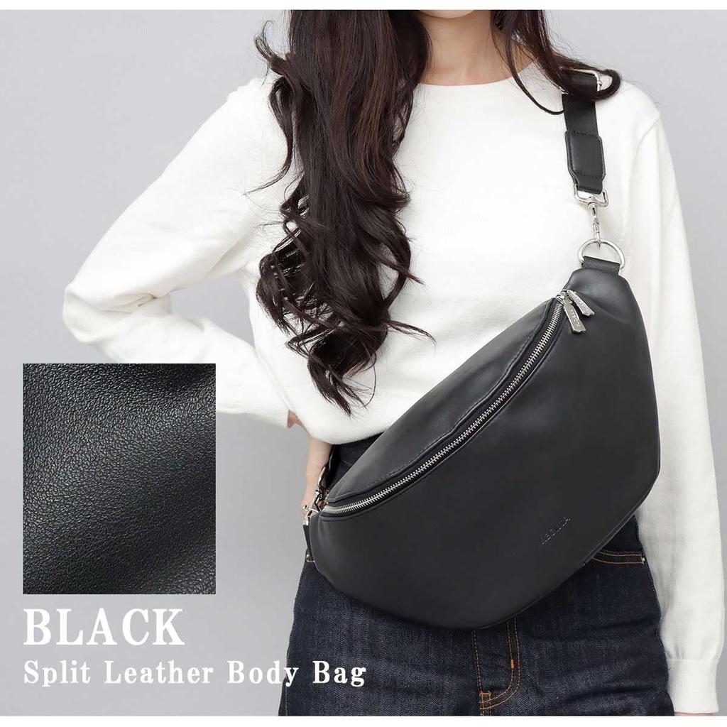 Cow Leather Waist Pouch Large Shoulder Bag Small Body Bag Large Capacity Waist Bag Leather Bag Leather [Register] Men's