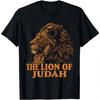 Jesus Lion of Judah Christian Gift for Women T-Shirt Vintage T Shirt Animal Tops Ropa Ropa Mujer