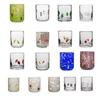 Weihnachtsikone Glas Feiertagsmotiv Stiellose Trinkgläser Texturdesign Glaswaren Weihnachten Erntedankfest Party