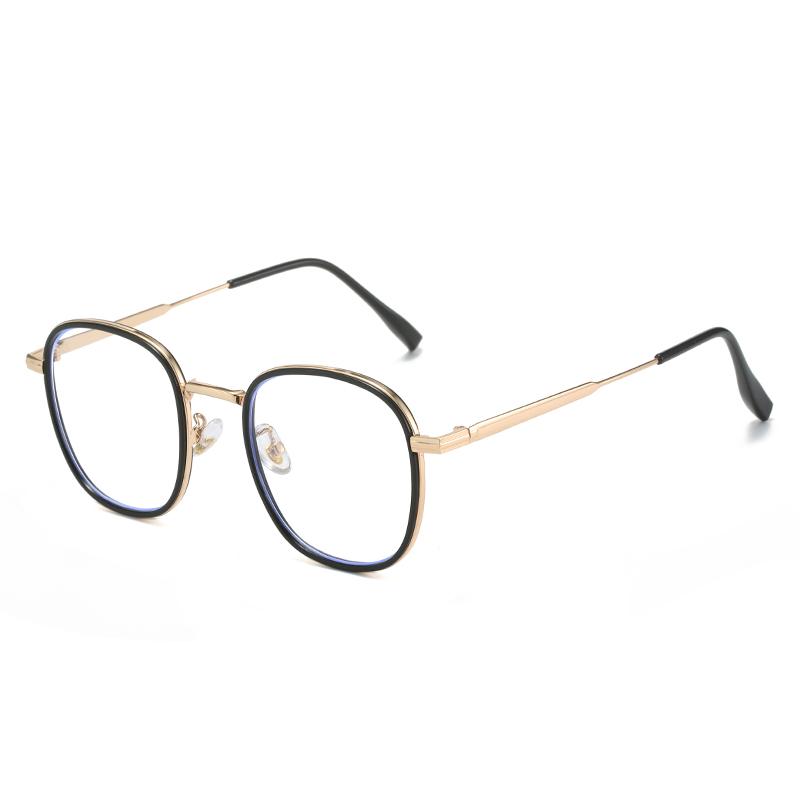 Blue Light Blocking Oval Prescription Eyeglasses For The Nearsighted Women Student Single Lens Myopia Spectacles 0 -0.5 -1.0 To -6