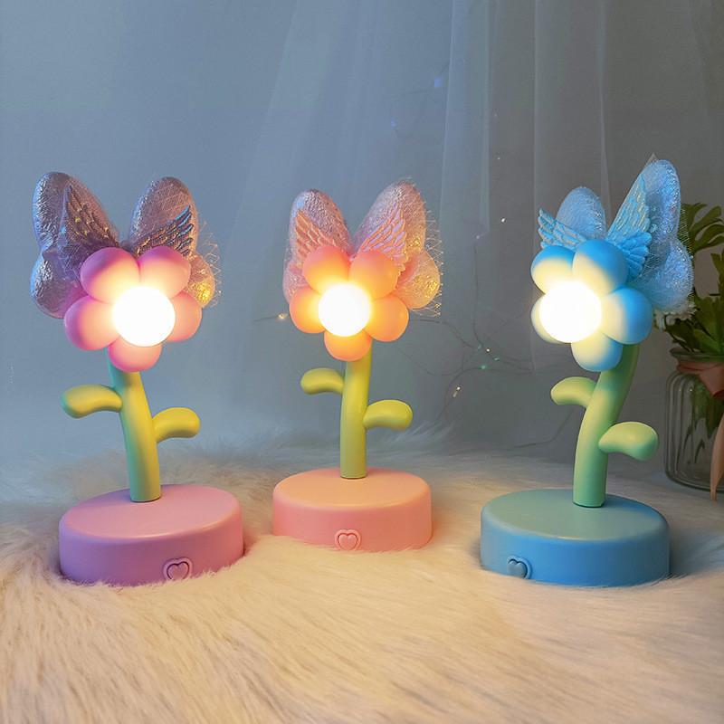 Cute Sweet And Sunflower Glowing Toy Diy Night Light Aaa Battery Power Supply