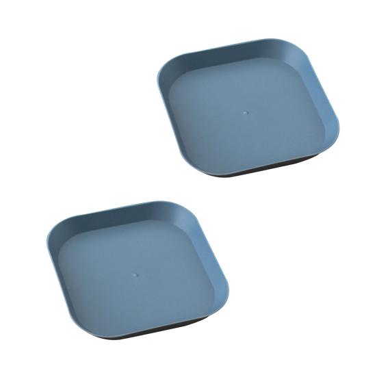 

Простой десерт Легко мыть в посуде Противоскользящие Квадратный стиль Чистый скандинавский стиль синий