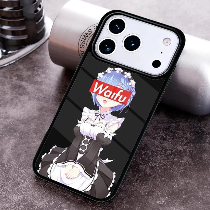 Sugoi Senpai Waifu Phone Case For iPhone 17,16e,15,14,13,12,11,Mini,Pro,MAX soft Silicone Cover iPhone 16