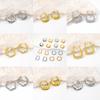 European Luxury 18K Gold-Plated Titanium Steel Earrings