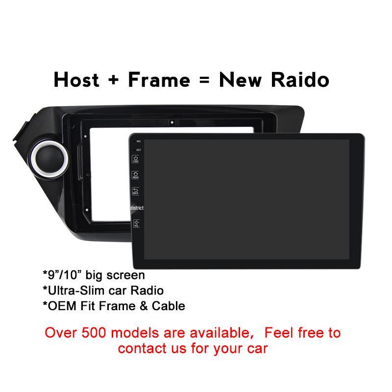 Large Screen Android Navigation Bezel & Wiring for 11 Kia K2, Overseas 11-19 Rio 3/4