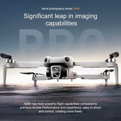 2025 New A888 PRO Foldable Drone 4K Professional HD Dual Camera Brushless Optical Flow Hover Streamline Fuselage Quadcopter Toys