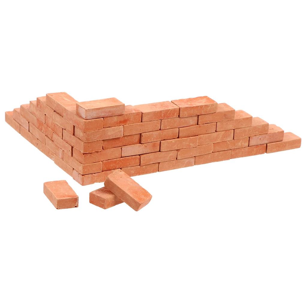 NUOLUX Miniature Brick Diorama Model Brick 50 Pieces DIY Material Realistic Railway Battlefield Scene Building Gardening Scenery Accessory Lightweight