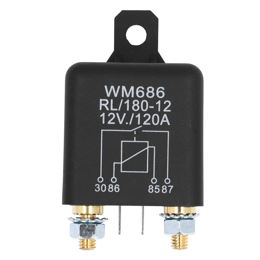 Anlassermagnetrelais aus Kupfer und ABS, Ersatz für das Anlassermagnetrelais für Autos, 12 VDC, 120 A