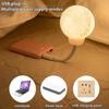 3 Lighting Modes USB Energy-Saving Lamp Voice Control Bedside Lamp New Smart Moon Lamp