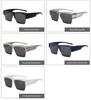 High-End Square Half-Frame Polarized Sunglasses for Men and Women with UV Protection