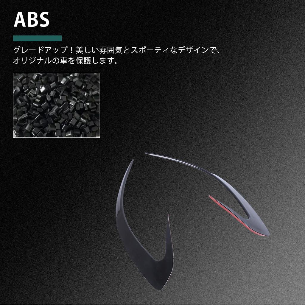 Hcilloend Rear Fog Lamp Decorative Frames for the New Mazda Roadster ABS Fog Lamp Fog Lamp Easy Adhesive Exterior Decorative Custom Set (ND Series),