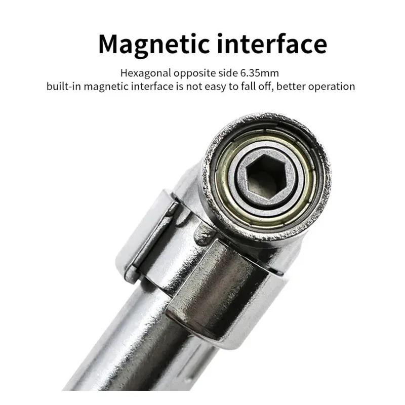 105° Angle Screwdriver Hexagonal Shank Angle Screwdriver Electric Drill Long and Short Corner Wrenches Adjustable Flexible Shaf