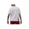 Jordan Alphabet Print Ribbed Crew Neck Sports T-Shirt Women Tops White FD7202-100