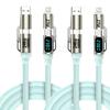 4 In 1 Digital Display Super Fast Charging Cable Intelligent Digital Display Short Wire for Iphone17 Samsung Android Devices