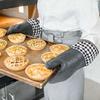 Silikonisolierte Handschuhe Einzelne Ofenhandschuhe Hochtemperaturbeständig Rutschfest Verbrühschutz für Küche Kochen Backen BBQ