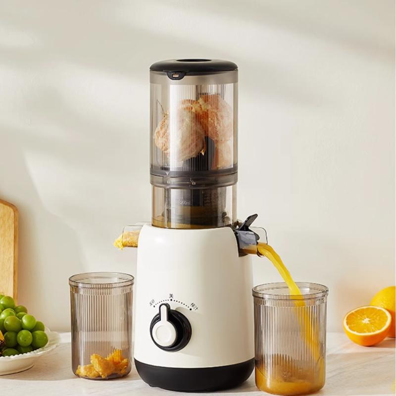 220V Large Caliber Juicer Juice Residue Separation Household Low-speed Juicer Fruit Vegetable Screw Slow Juicer Commercial