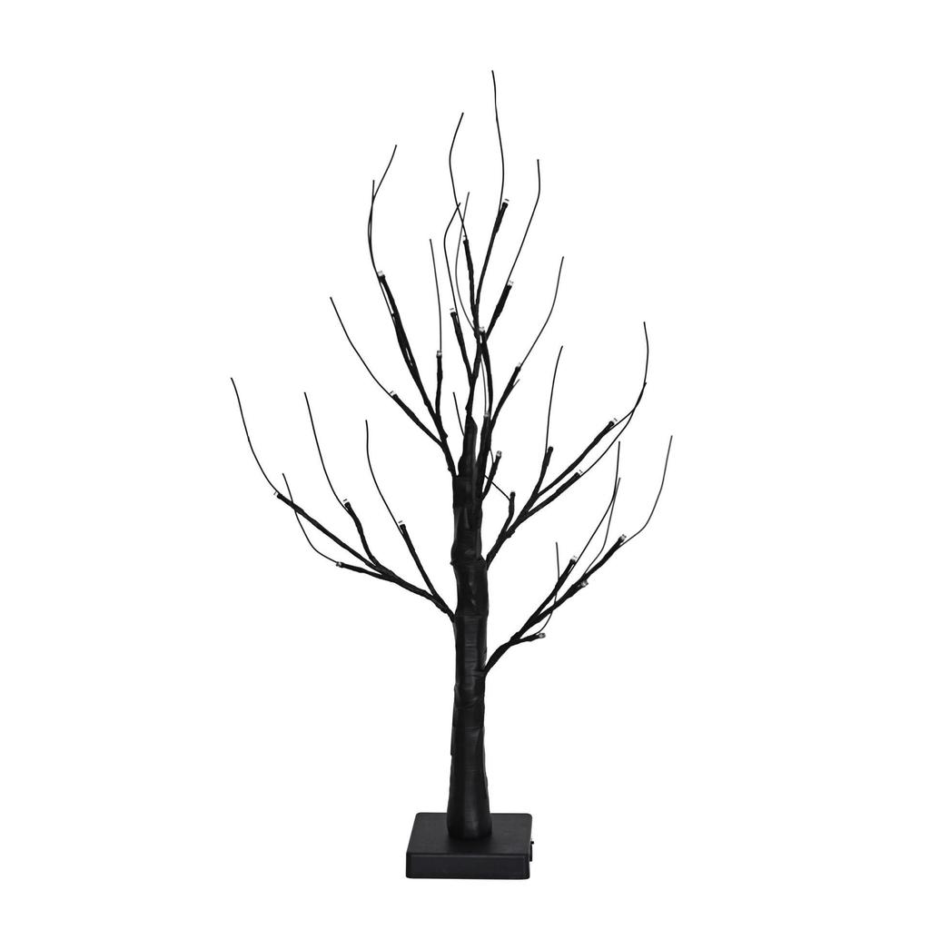 Halloween LED Tree Lights: Purple & Orange Ghost Decorations, 2025 Festival Atmosphere.