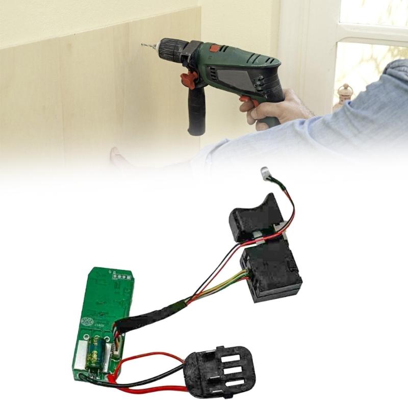 Metal Plastic Construction Brushless Control Board Switches Assembly for 16.8V Lithium Drills Three Pin Interface Design