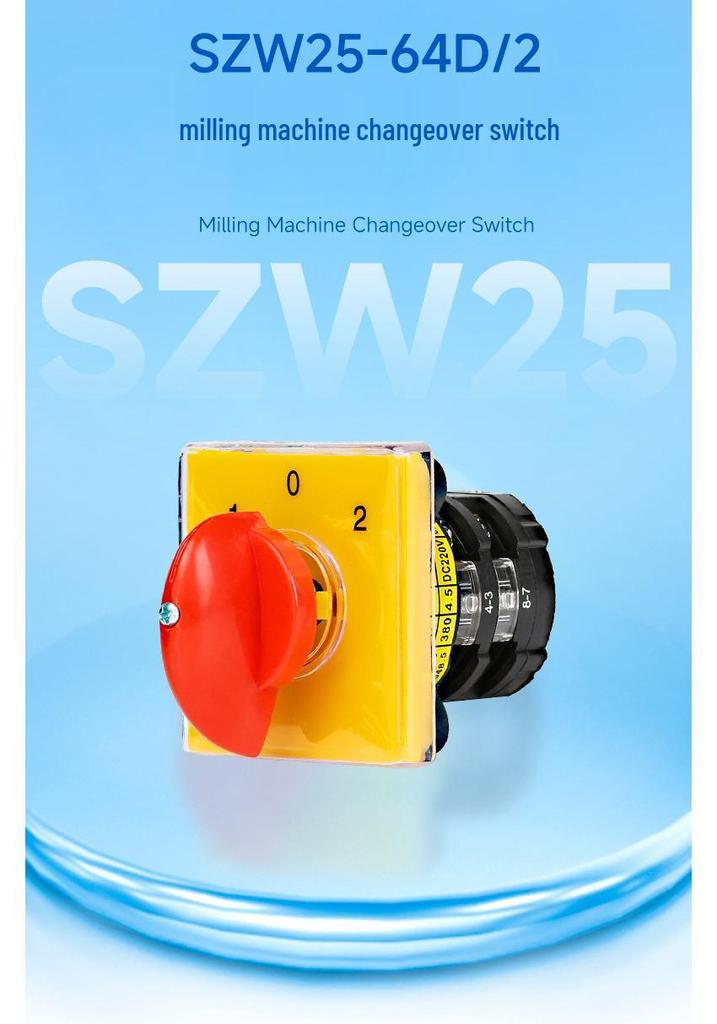 Zhuochao SZW25-64D/2 Universal Three-Speed Milling Machine Conversion Switch