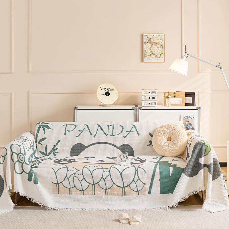 Prosop drăguț de canapea cu iepuraș, prosop din pânză pentru husă de canapea, husă de canapea leneșă, anti zgârieturi de pisici all inclusive, pernă universală de canapea pentru toate anotimpurile