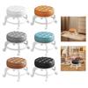 Low Roller Seat Stool Round Comfortable Low Noise Sturdy Pedicure Stool Swivel Chair for Salons Kitchen Office Home Barber Shop