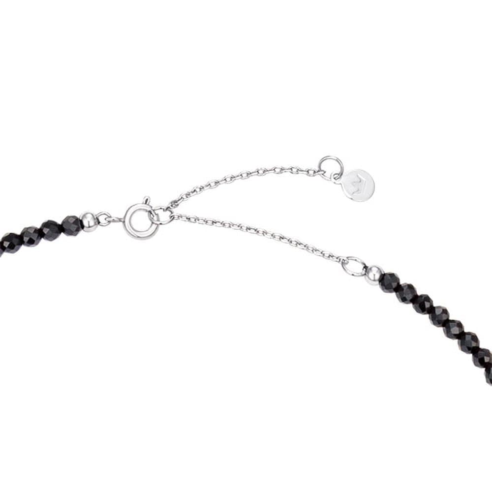 Stella Ribbon Black Bead Necklace (Jjljnz4Bf390Br400)