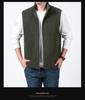 Men's Double-Sided Plush Thickened Vest, Stand-Up Collar for Outdoor, Custom Logo.