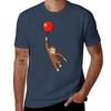 Curious George With A Balloon Tshirt Large Size Basic Casual Tshirt
