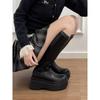 Thick-soled Heightening Boots Women's Elastic Thin Boots Knight Boots Spice Girl Tall Boots