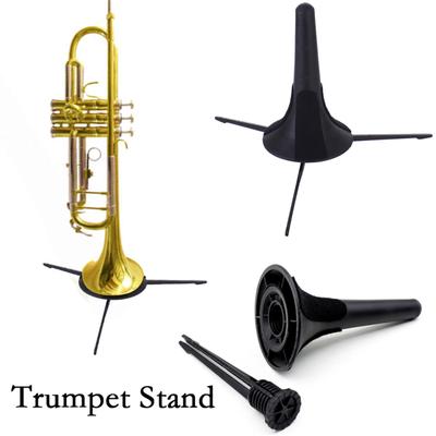 Support de Trompette Portable Trépied Support Repose Instrument de Musique avec Métal Détachable et Pliable