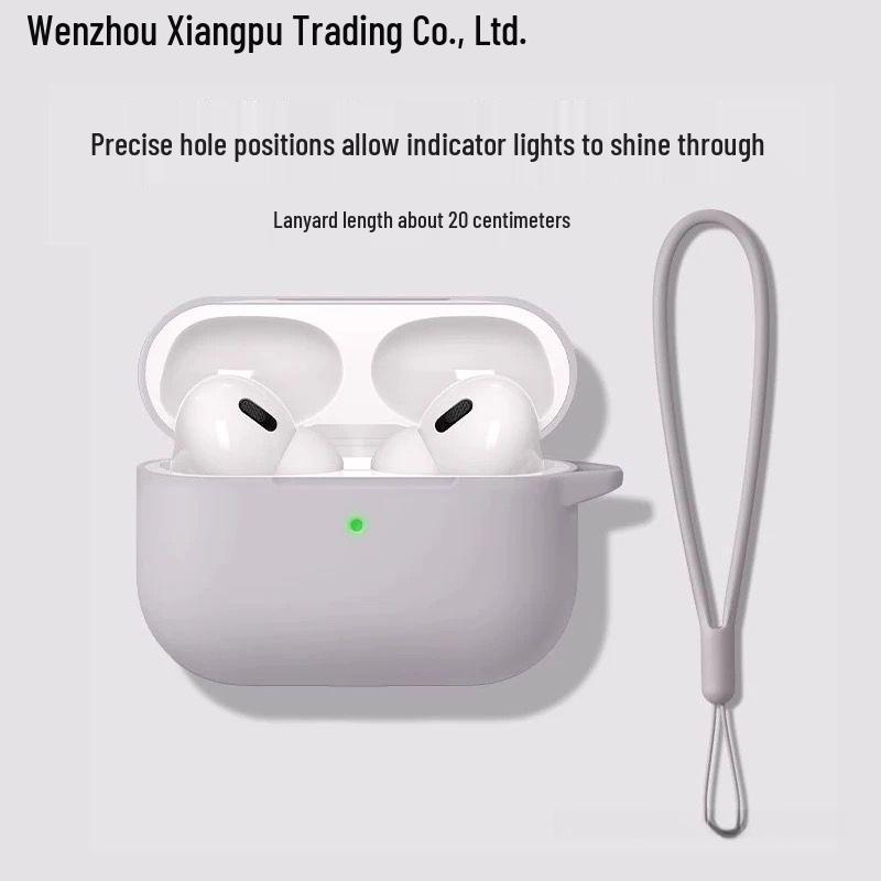 Solid Gray Silicone Case for AirPods Pro 2nd Gen & AirPods 3