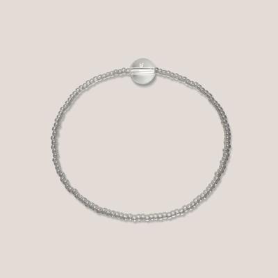 A Little Tickle Pepper Gray Beaded Bracelet