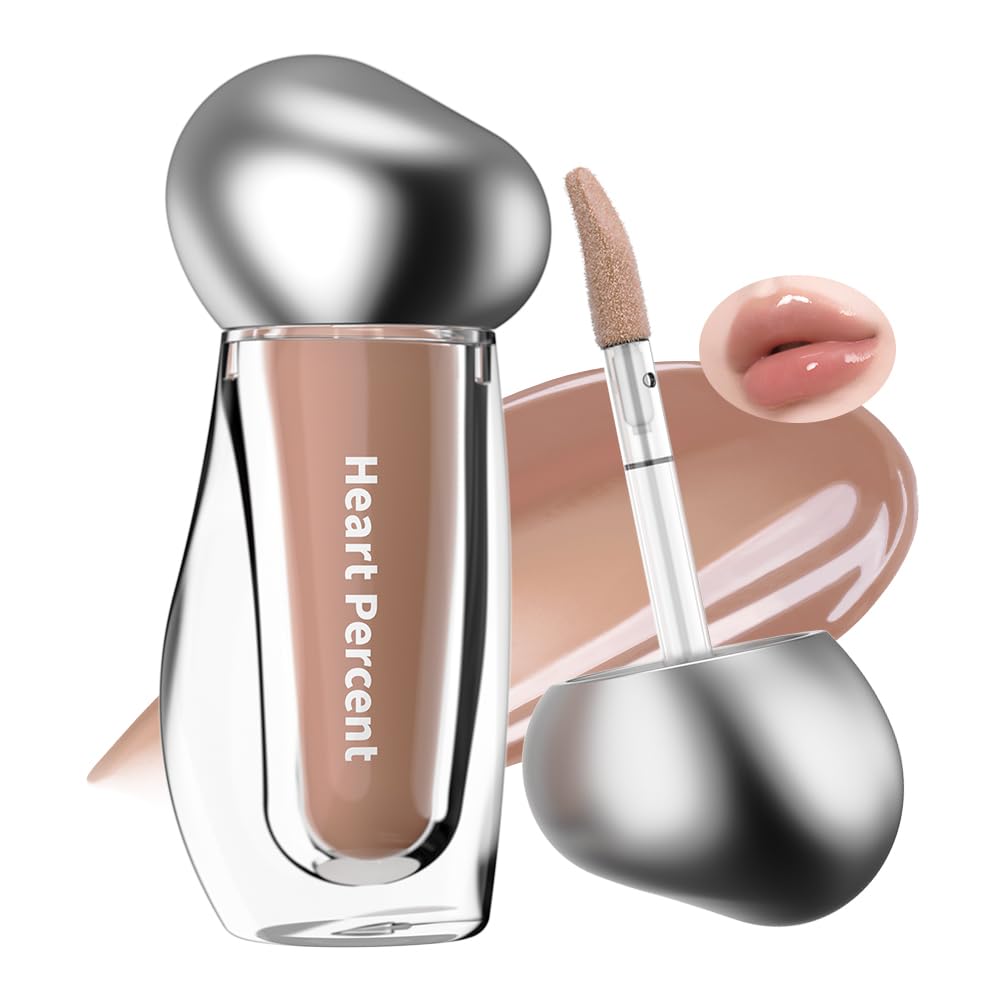 

Heart Percent Dote On Mood Over Melting Gloss - Volume Look & High-Adhesion Glossy Lip Gloss, 3.8ml, #08. Mellow Beige