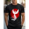 Men's Printed Short-sleeve T-shirt, Breathable Summer Half-sleeve Top,Stylish and Casual, Machine-washable ,Comfortable Fit