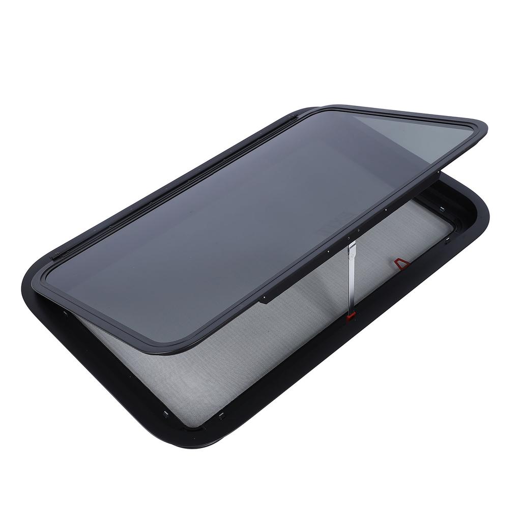 RV Emergency Window 914 X 559mm Tempered Glass Push Out Exit Window with Support Rod and Mounting