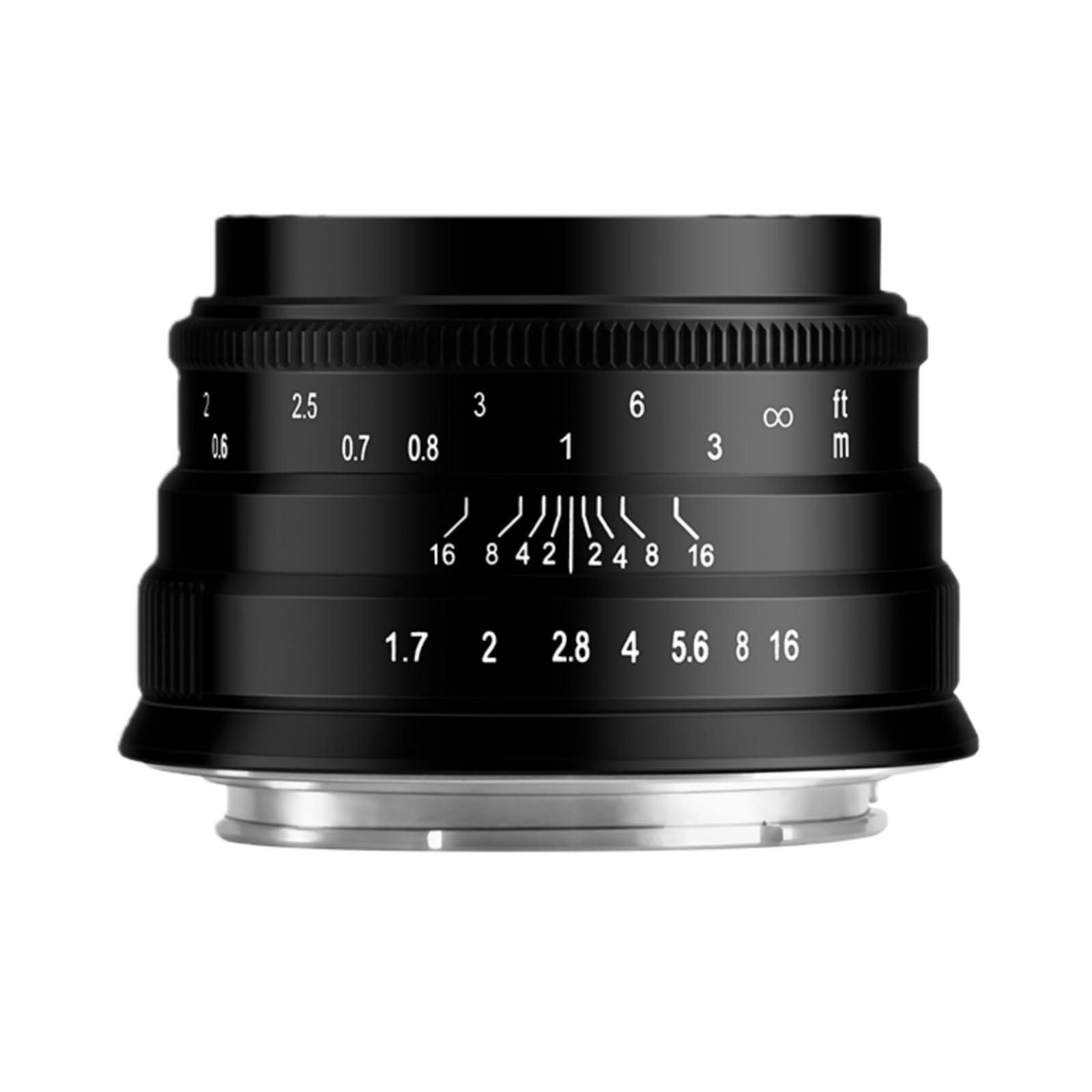 Brightin Star 35mm Large Aperture MF Prime Lens for Nikon Z Mount Mirrorless including the and Black F1.7 APS-C Cameras, Z30, Z50, Z50II, ZFC, Z5, чёрный