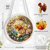 Acrylic Puzzle Window Hanging with Hanging Chain Elegant Suncatcher Kit Non-Fading UV Print Window Ornament for Room Wall Art