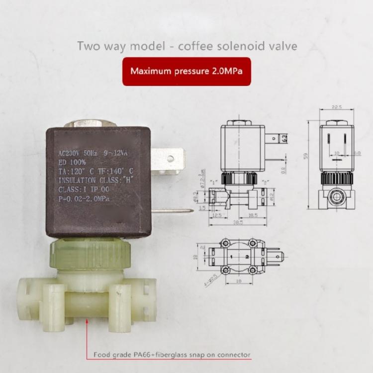 Multifuntional Steam Valves Electric Solenoid Valves for Coffee Enthusiasts Seeking Perfect Milk Froth and Brew Quality