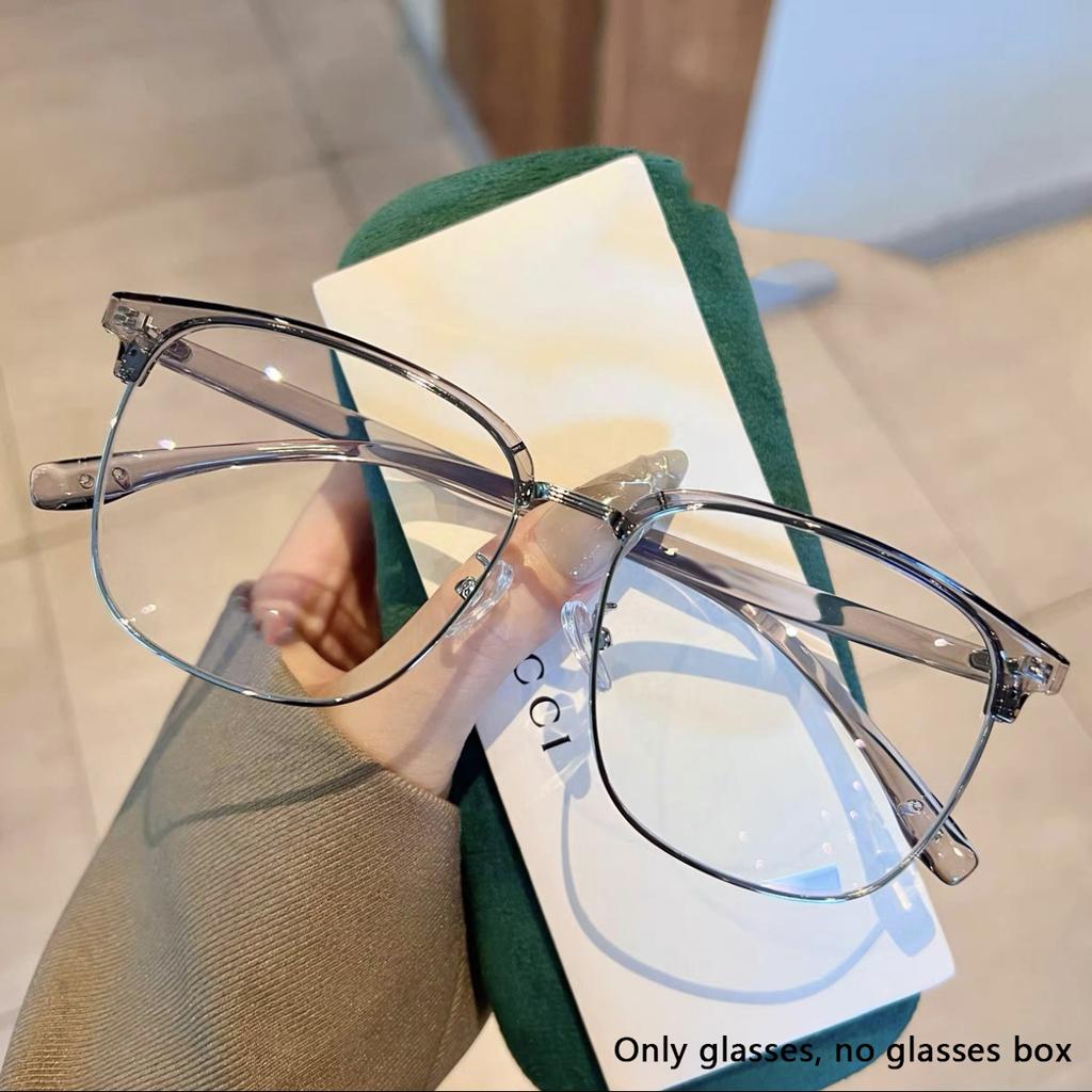 Business Half-frame Glasses Large Frame High-end Feeling Super Light Myopia Can Match The Eye  Myopia  Glasses Frame 20550