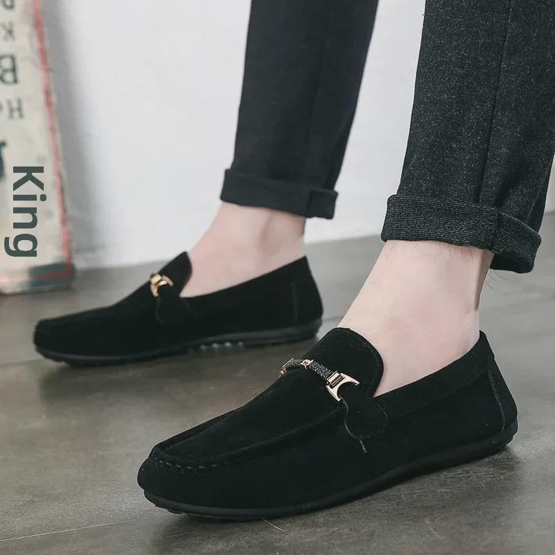 Men's Trendy Slip-On Shoes: Korean and Hong Kong Style