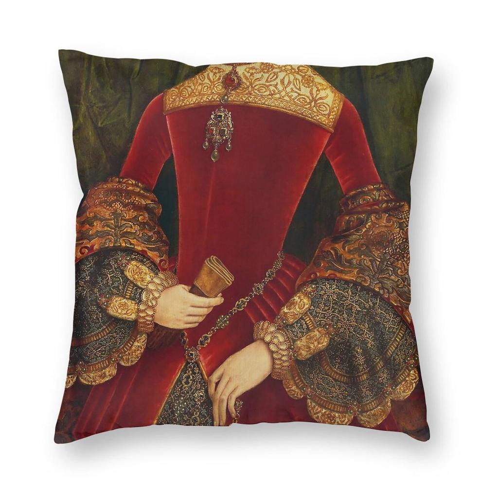 Opulent Elaborately Historical Square Pillowcase Polyester Linen Velvet Creative Decorative Throw Pillow Case Sofa Seater X