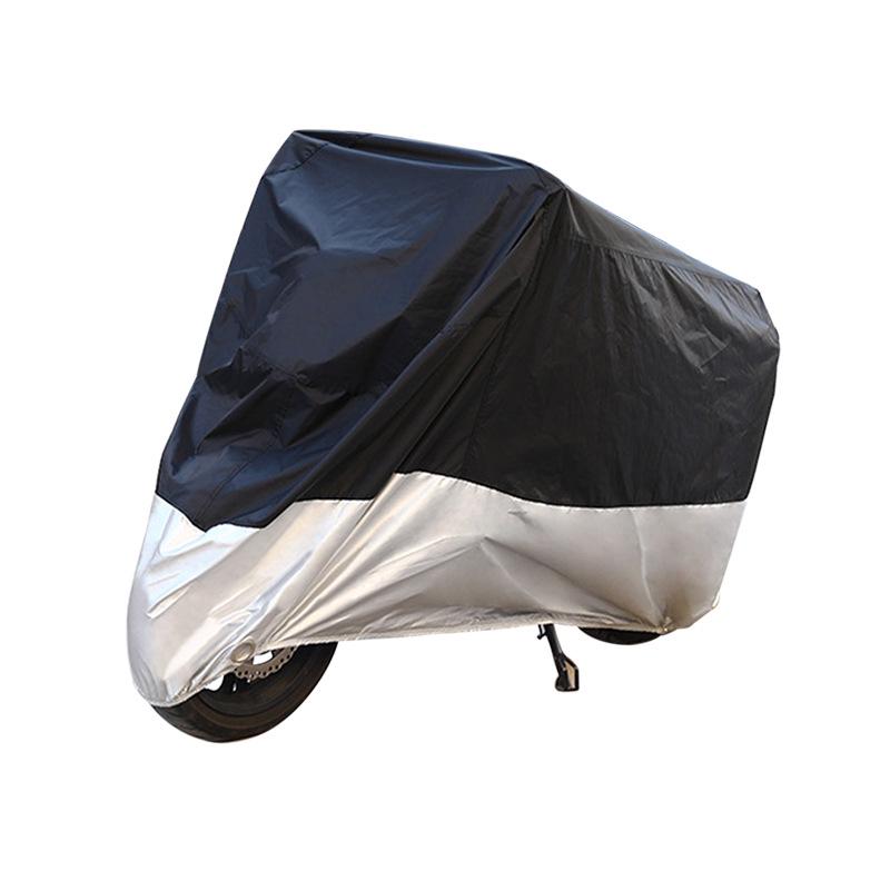 210D Silver Coated Waterproof & Sunproof Motorcycle Cover
