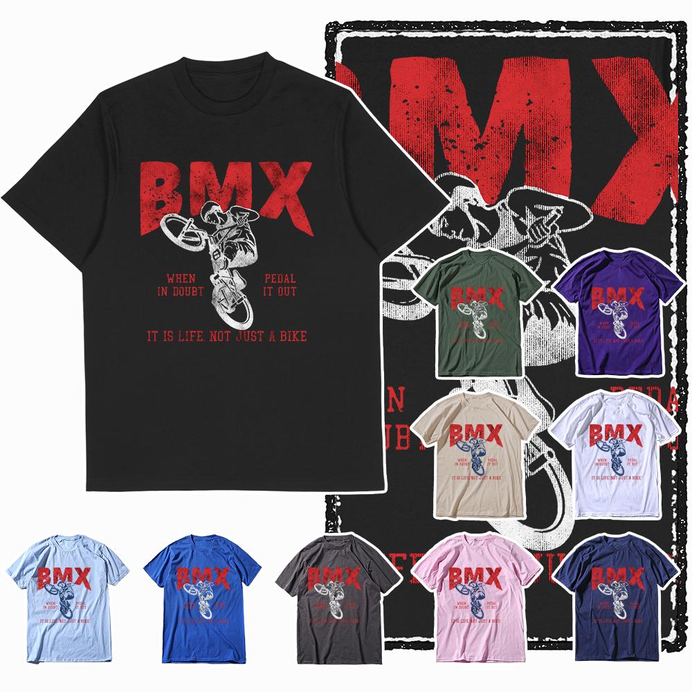 Coolmind Z1110 100% Cotton Exclusive Graphic BMX Printed  Men T Shirt Cotton Men Tshirt O-neck T-shirt for Men Tee Shirt